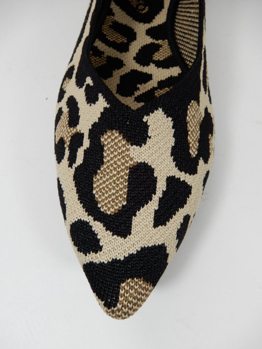Rothy's The Point II Flats Shoes Size 12.5 Desert Cat Leopard Print NEW - Picture 11 of 16